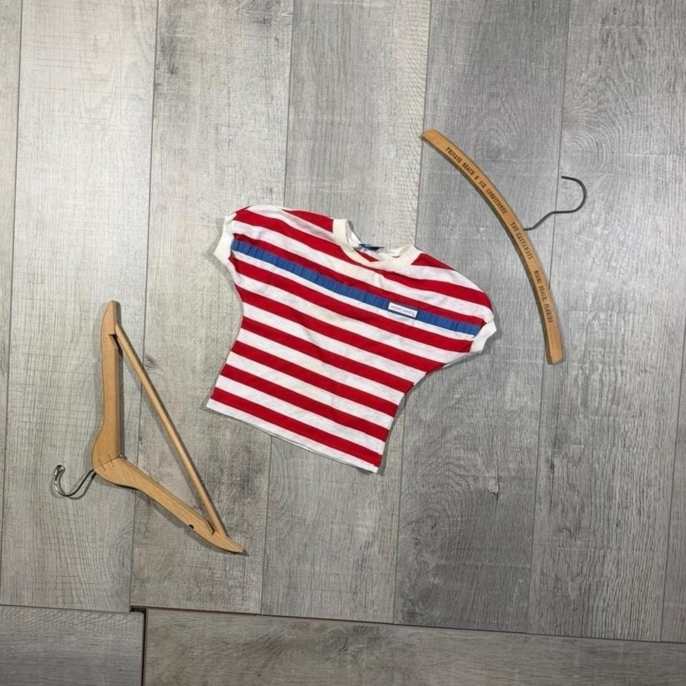 Vintage 80s 90s ocean pacific red and white kid‎